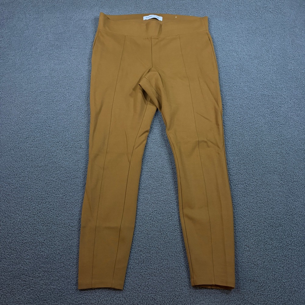 Old Navy Pants Womens L Brown Stevie High Rise Ponte Skinny Leg Trousers Stretch